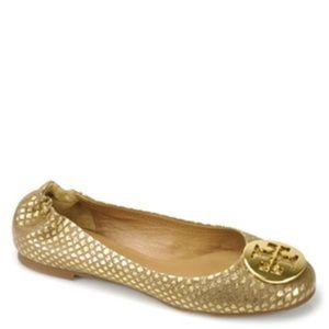 Tory Burch Flats Gold